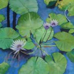 A fleur d'eau- Pastel