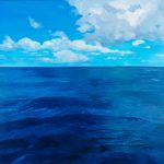 Océan I, Huile-120x120cm