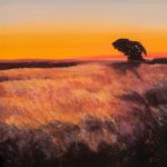 Lumière du soir II,  
Pastel-70x70cm