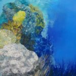 Profondeurs marines III, Pastel-100x70cm