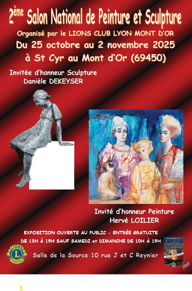 Affiche lions club Lyon 2025 Affiche lions club Lyon 2025